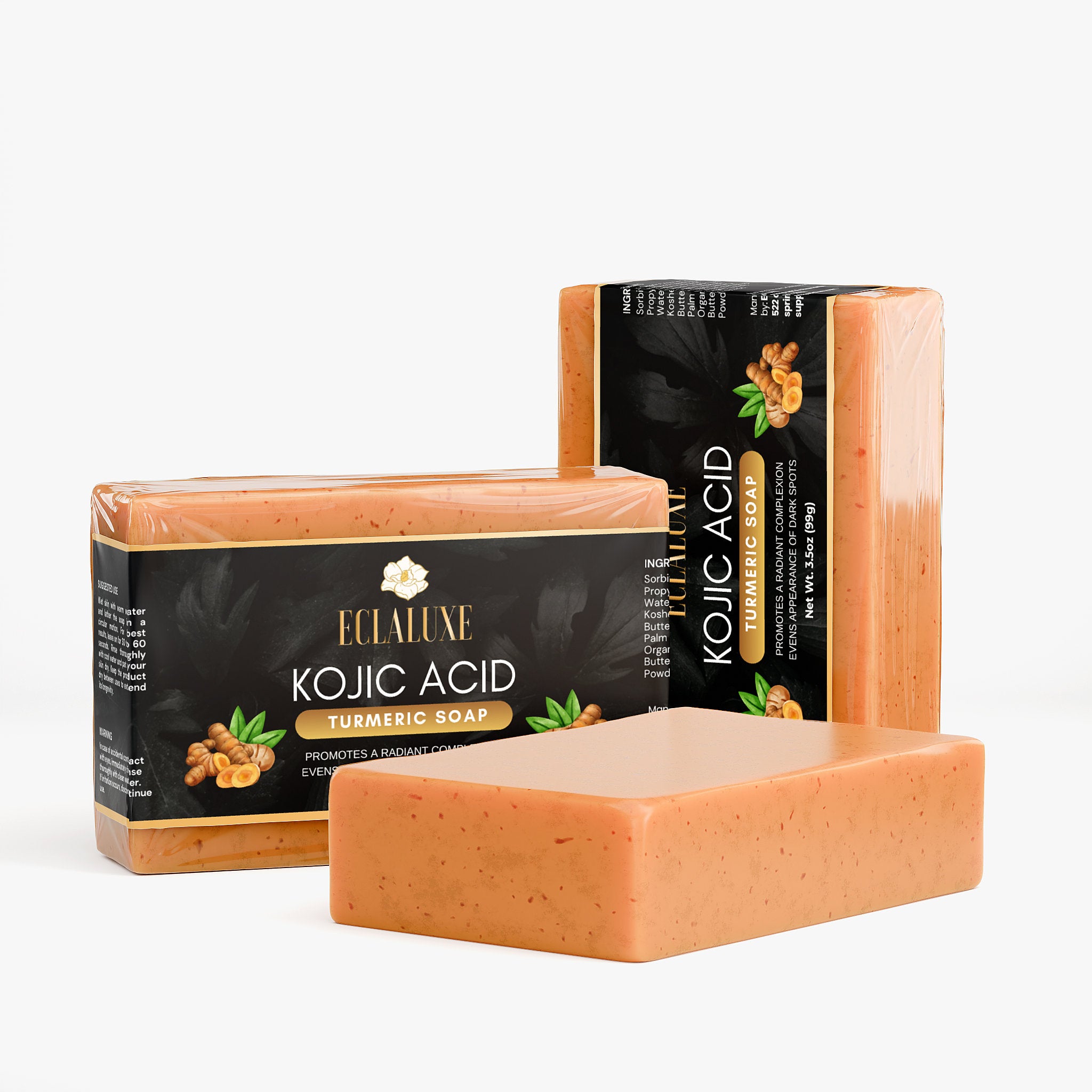 Set 3 Kojic Acid Turmeric Soap